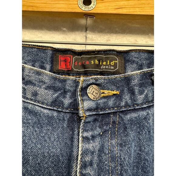 Wrangler Riggs Workwear Lined Durashield Denim Blue Heavy Jeans Men Size 36 x 30 - Picture 7 of 13